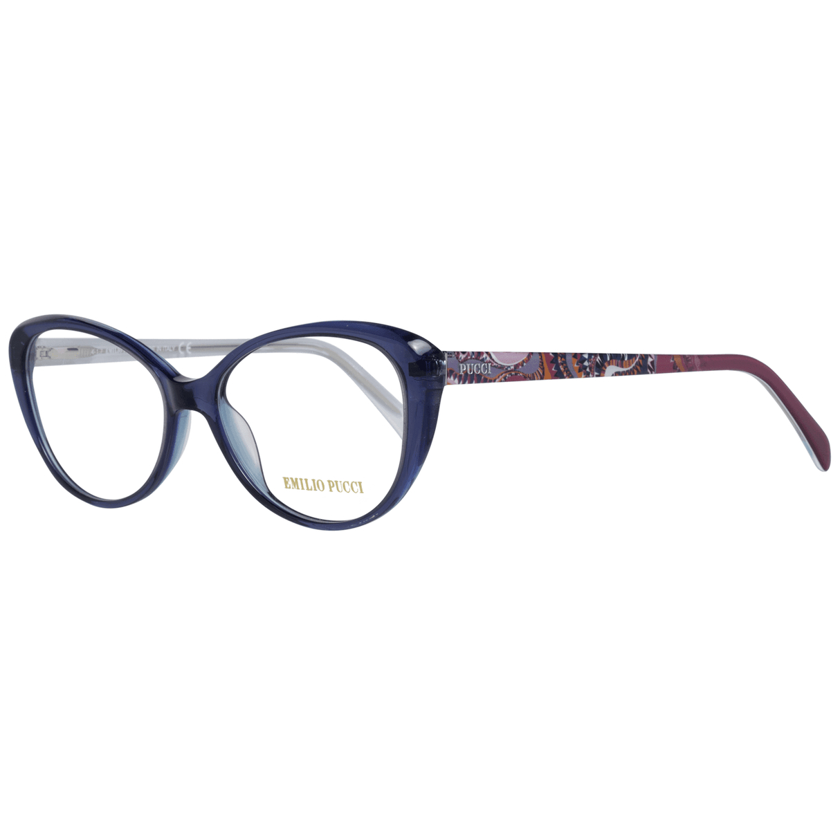 Emilio Pucci Chic Blue Full-Rim Designer Women's Eyewear - Hilstor