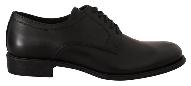 Dolce & Gabbana Elegant Black Derby Formal Shoes - Hilstor