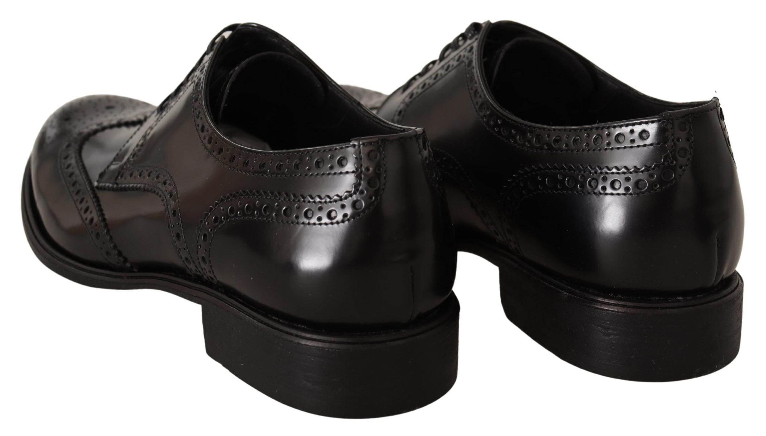 Dolce & Gabbana Elegant Wingtip Derby Oxford Shoes - Hilstor