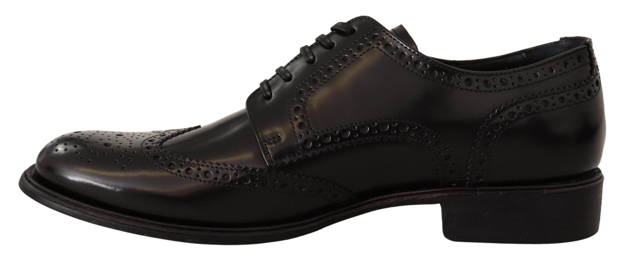 Dolce & Gabbana Elegant Wingtip Derby Oxford Shoes - Hilstor