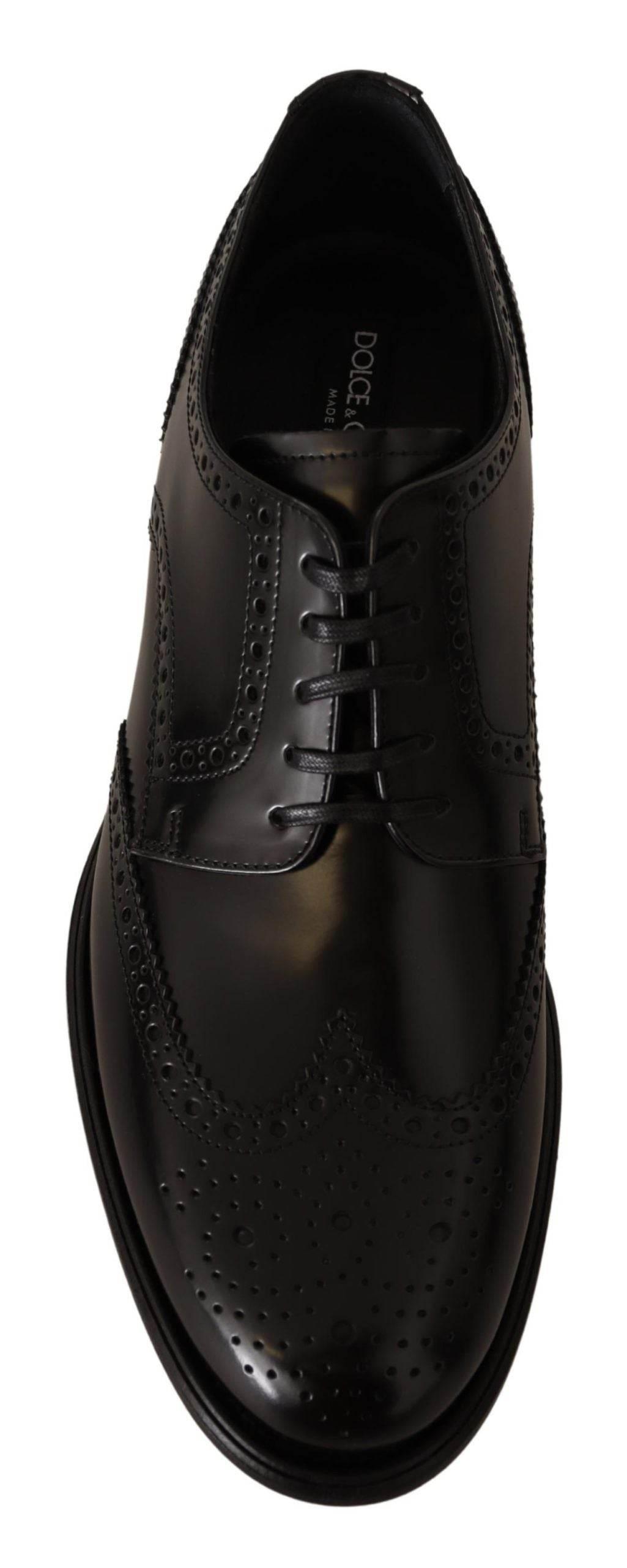 Dolce & Gabbana Elegant Wingtip Derby Oxford Shoes - Hilstor