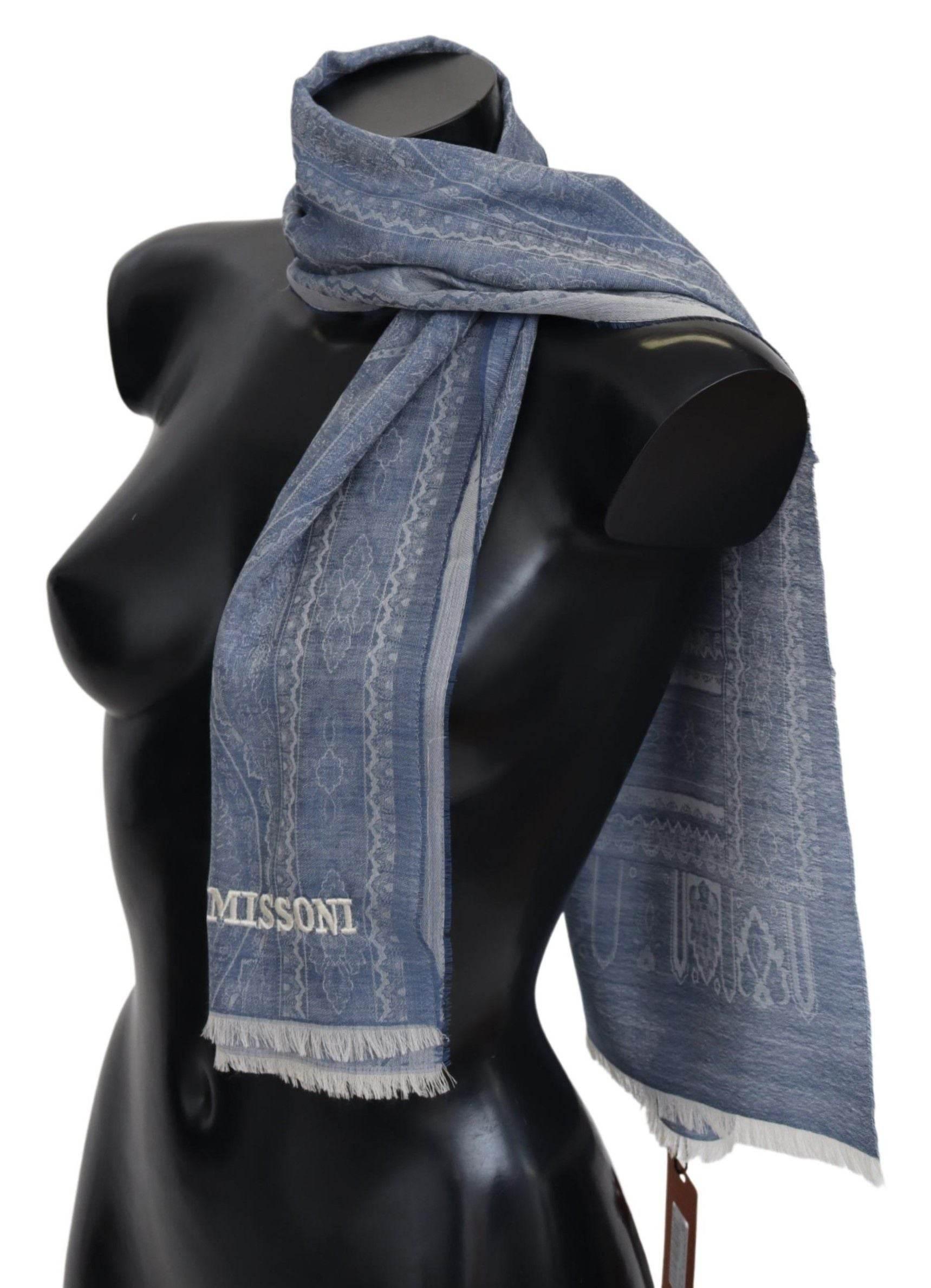 Missoni Elegant Cashmere Patterned Scarf - Hilstor