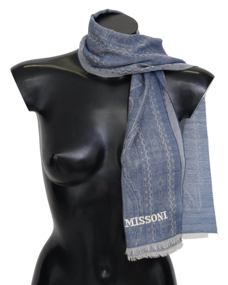 Missoni Elegant Cashmere Patterned Scarf - Hilstor