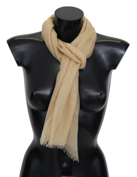 Missoni Beige Cashmere Unisex Neck Scarf - Hilstor