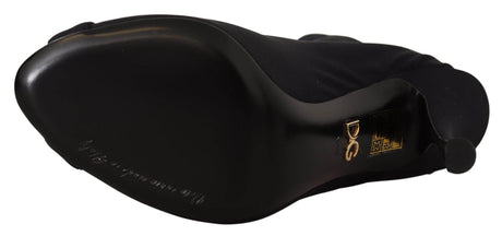 Dolce & Gabbana Elegant Ankle Open Toe Heel Boots - Hilstor