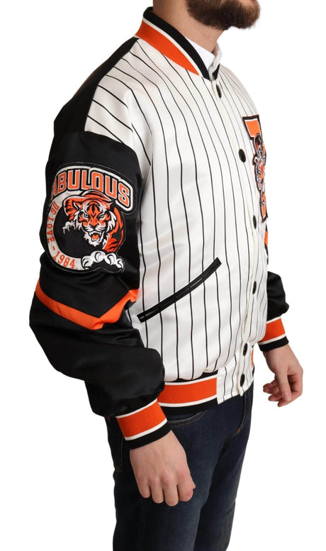 Dolce & Gabbana Multicolor Bomber King Logo #DGMILLENNIALS Jacket - Hilstor