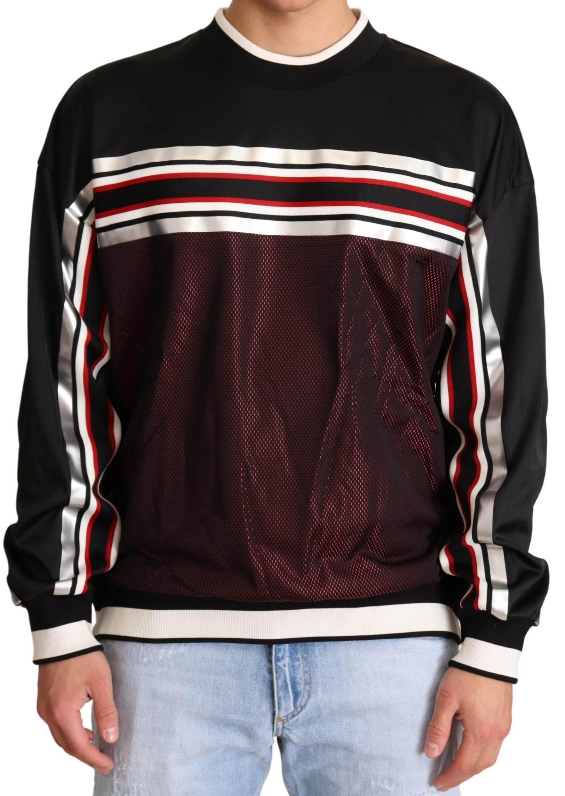 Dolce & Gabbana Elegant Crewneck Pullover Sweater in Black - Hilstor
