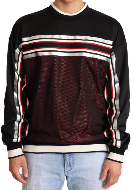 Dolce & Gabbana Elegant Crewneck Pullover Sweater in Black - Hilstor
