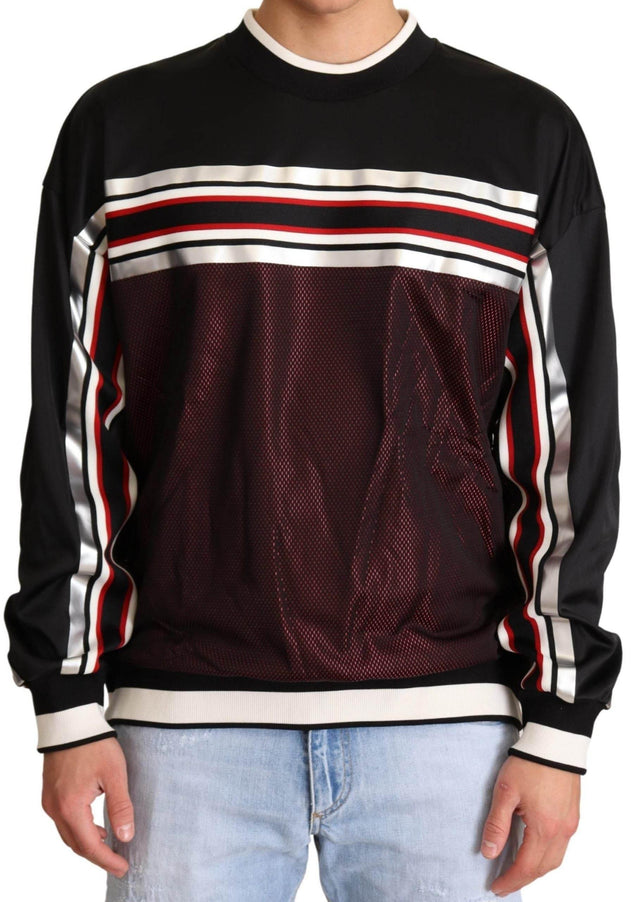 Dolce & Gabbana Elegant Crewneck Pullover Sweater in Black - Hilstor