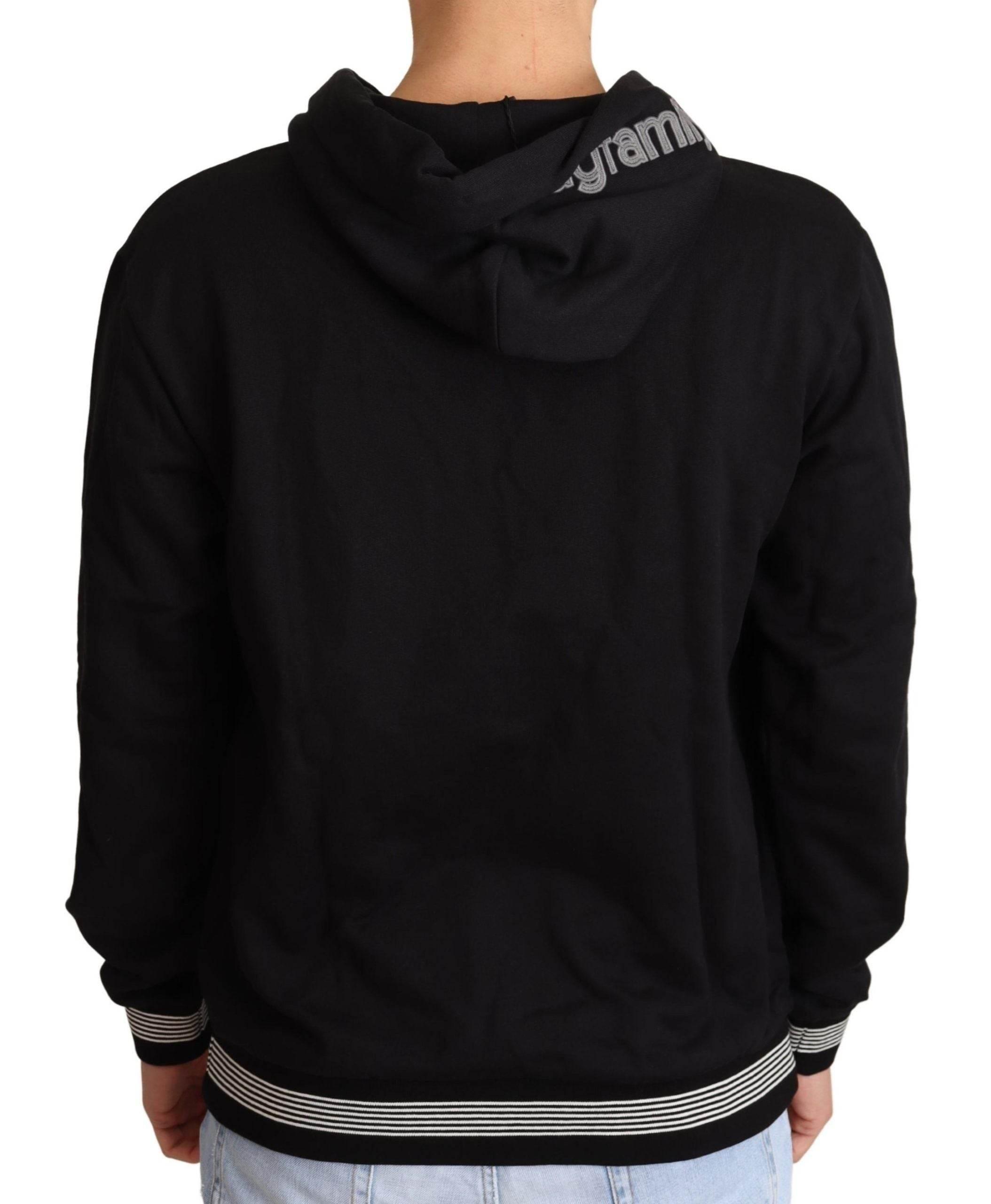 Dolce & Gabbana Black Cotton Hooded #dgfamily Sweater - Hilstor