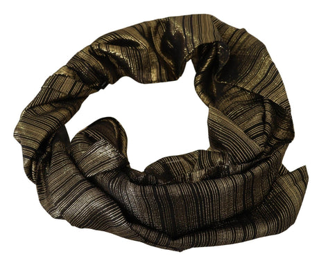 Dolce & Gabbana Elegant Gold Silk Blend Scarf - Hilstor