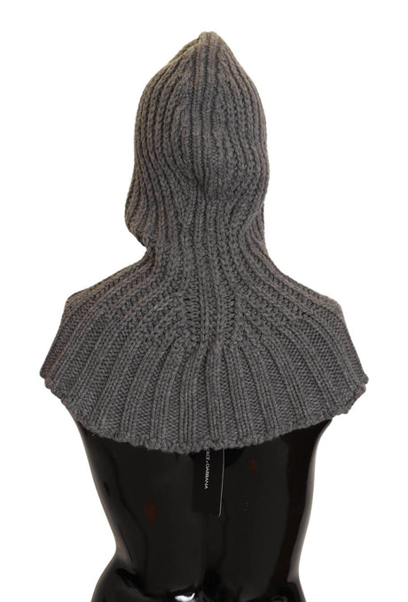 Dolce & Gabbana Elegant Cashmere Hood Scarf in Gray - Hilstor