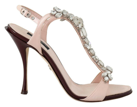 Dolce & Gabbana Crystal-Embellished Stiletto Sandals - Hilstor