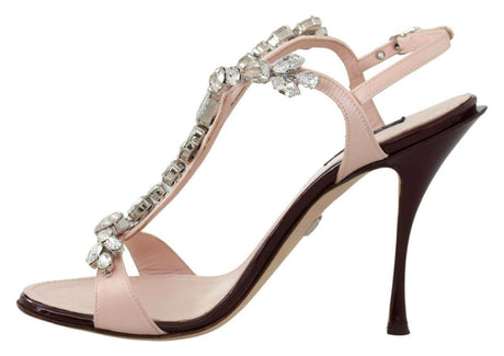 Dolce & Gabbana Crystal-Embellished Stiletto Sandals - Hilstor