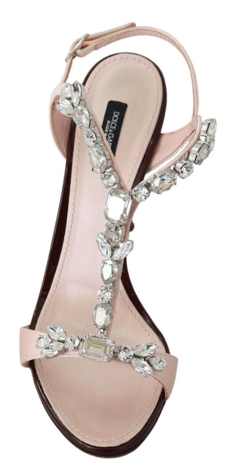 Dolce & Gabbana Crystal-Embellished Stiletto Sandals - Hilstor