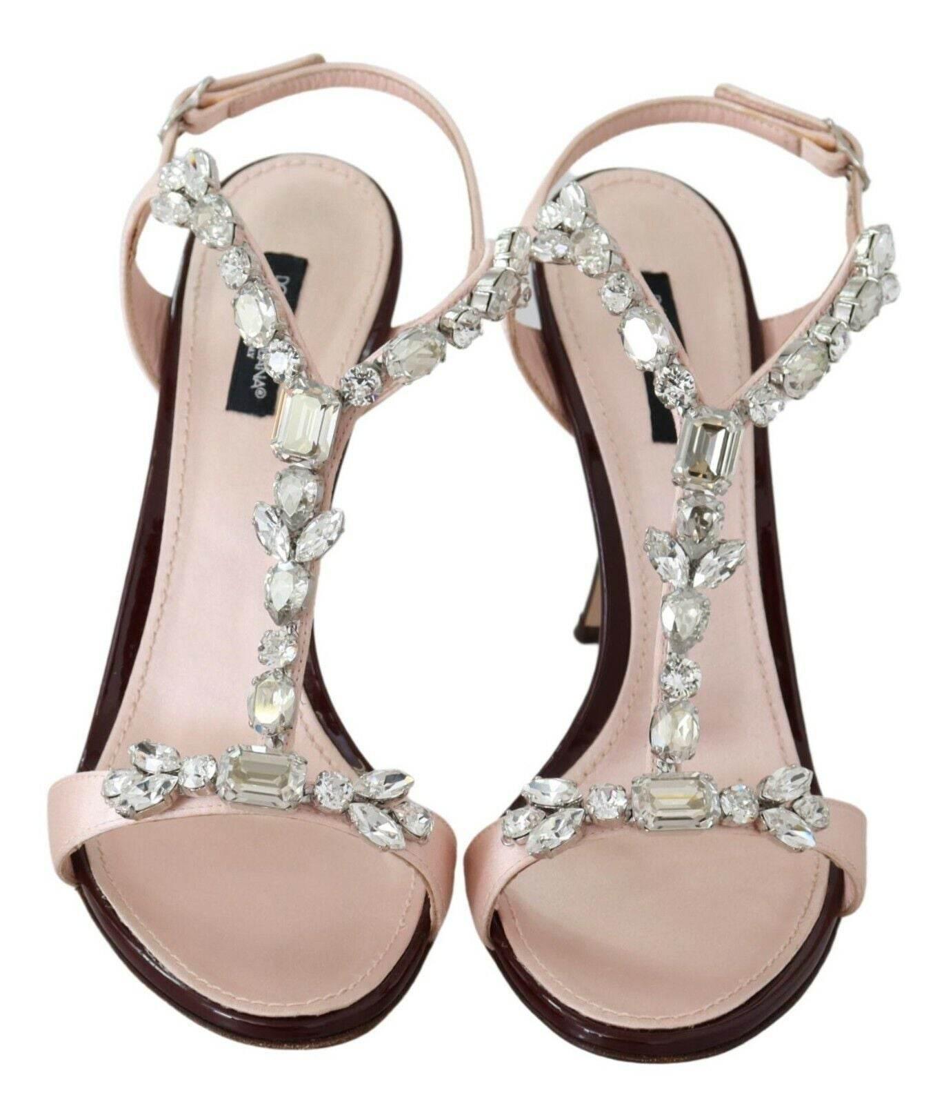 Dolce & Gabbana Crystal-Embellished Stiletto Sandals - Hilstor