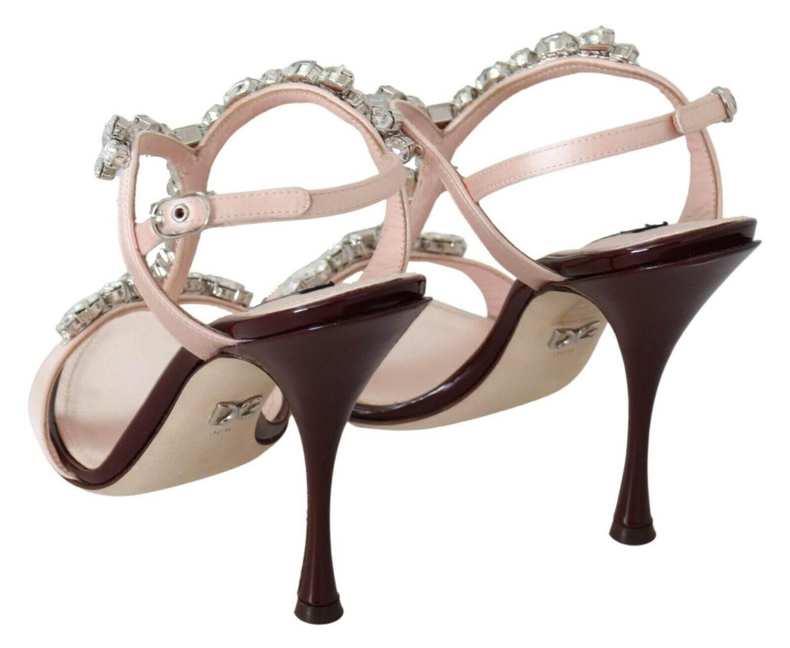 Dolce & Gabbana Crystal-Embellished Stiletto Sandals - Hilstor