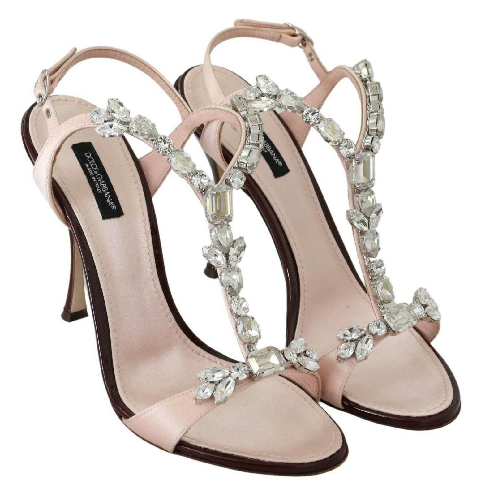 Dolce & Gabbana Crystal-Embellished Stiletto Sandals - Hilstor