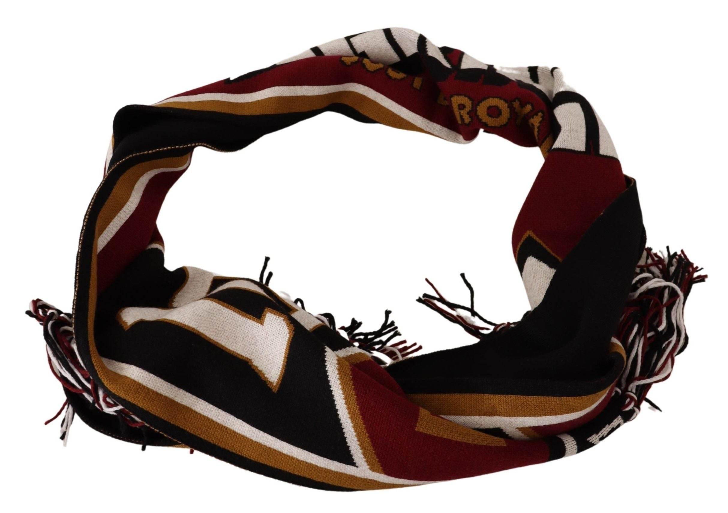 Dolce & Gabbana Elegant DG King Wool & Cashmere Scarf - Hilstor