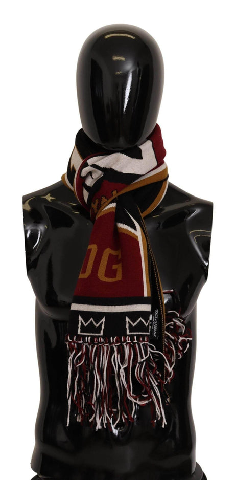 Dolce & Gabbana Elegant DG King Wool & Cashmere Scarf - Hilstor