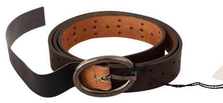 Costume National Elegance Redefined: Chic Brown Fashion Belt - Hilstor