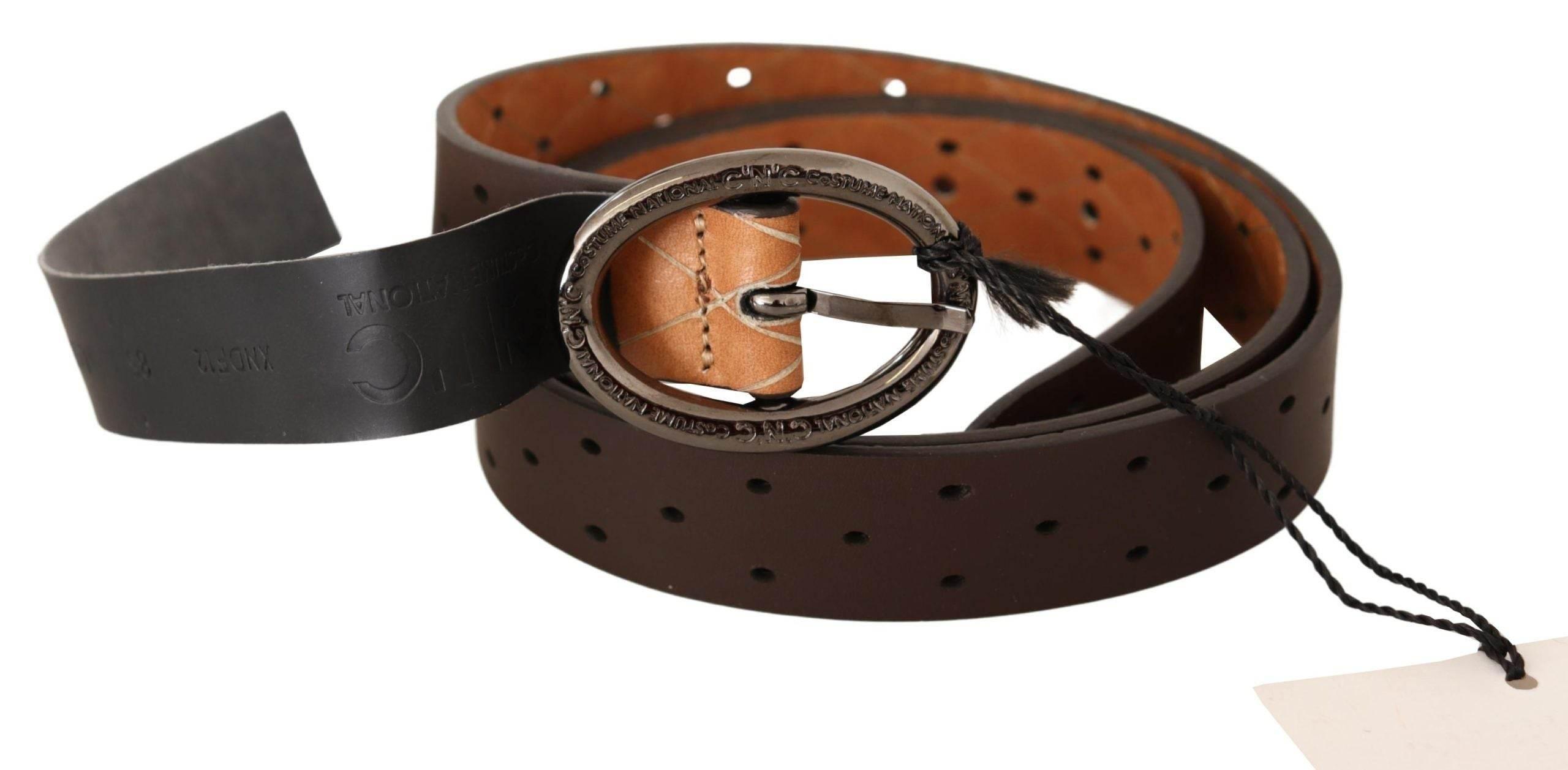Costume National Elegance Redefined: Chic Brown Fashion Belt - Hilstor