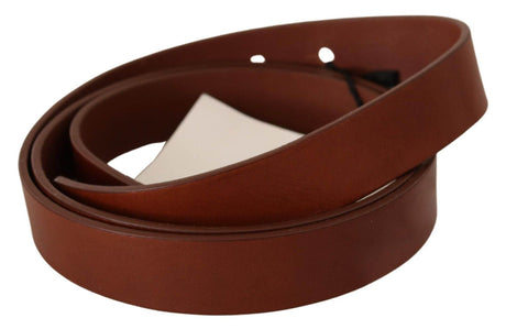 Costume National Elegant Brown Leather Fashion Belt - Hilstor
