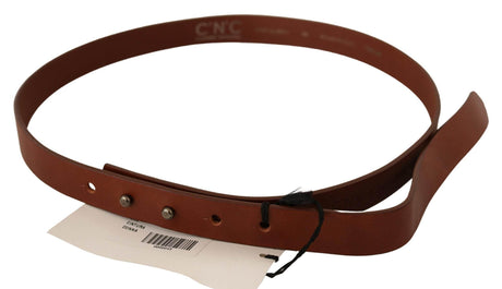 Costume National Elegant Brown Leather Fashion Belt - Hilstor