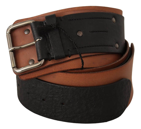 Costume National Elegant Dual-Tone Leather Fashion Belt - Hilstor