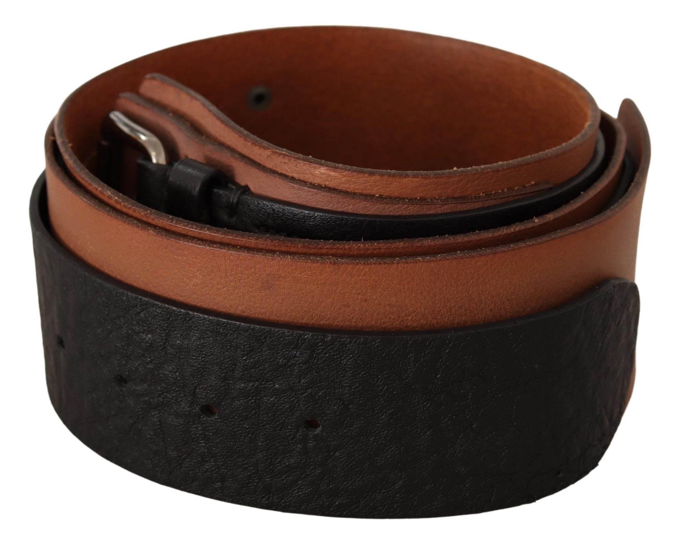 Costume National Elegant Dual-Tone Leather Fashion Belt - Hilstor