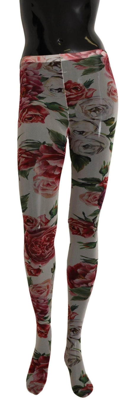 Dolce & Gabbana Floral Elegance Italian Nylon Tights - Hilstor