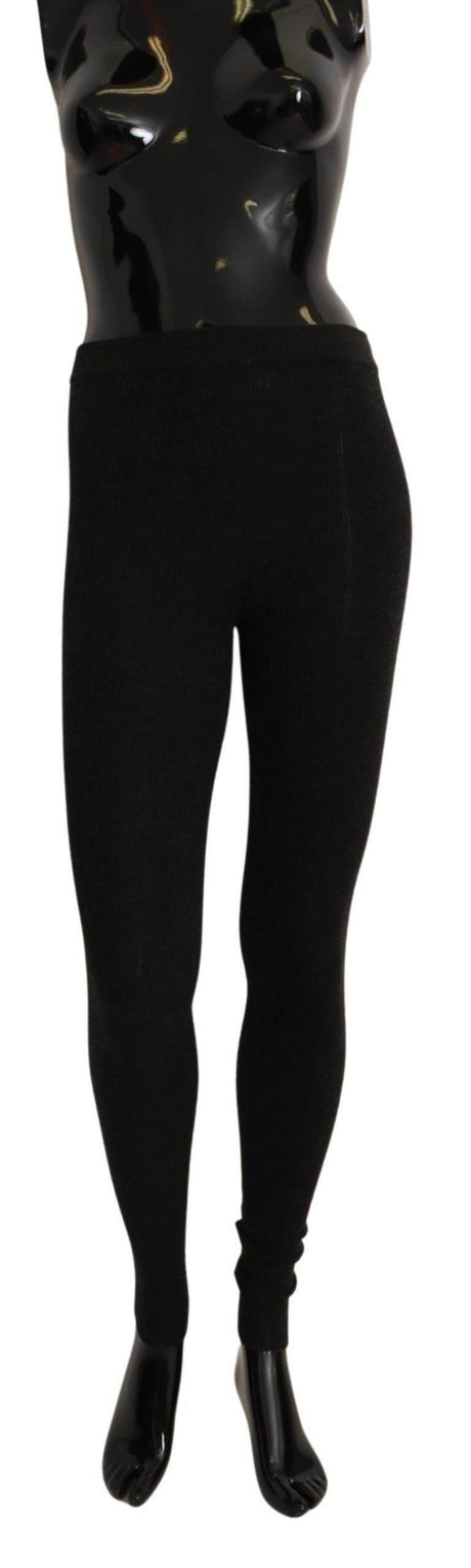 Dolce & Gabbana Elegant Cashmere Gray Tights | Winter Luxury - Hilstor
