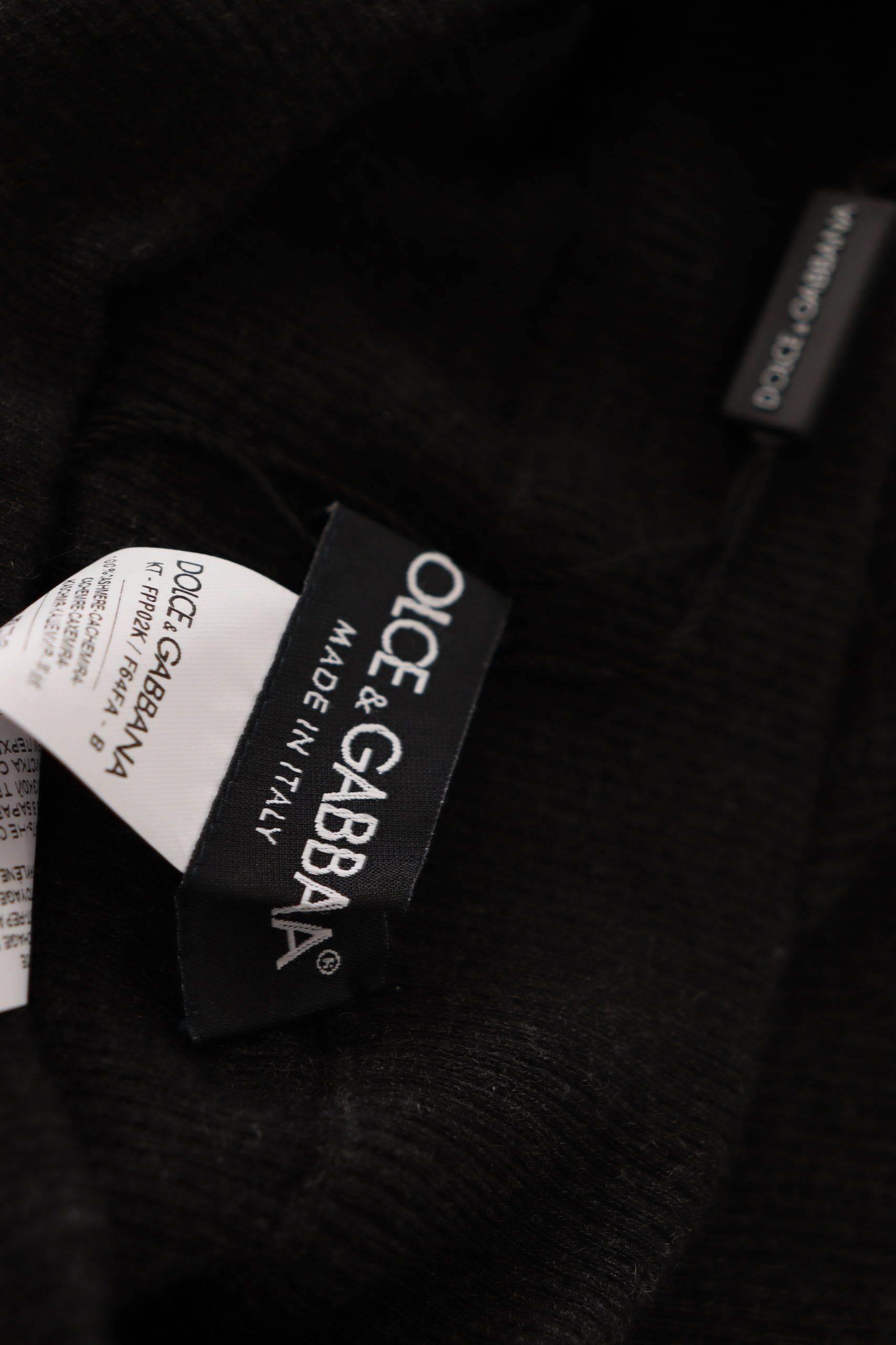 Dolce & Gabbana Elegant Cashmere Gray Tights | Winter Luxury - Hilstor