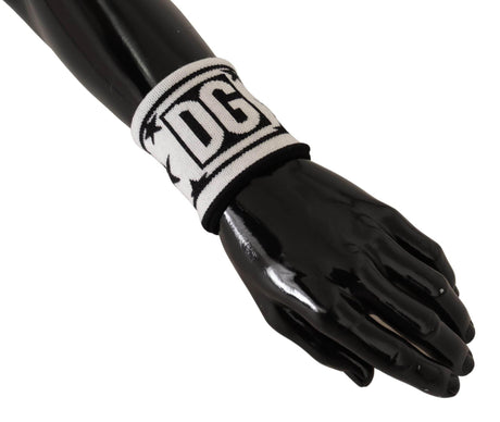 Dolce & Gabbana Elegant Monochrome Wool Wristband Set - Hilstor