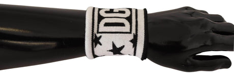 Dolce & Gabbana Elegant Monochrome Wool Wristband Set - Hilstor