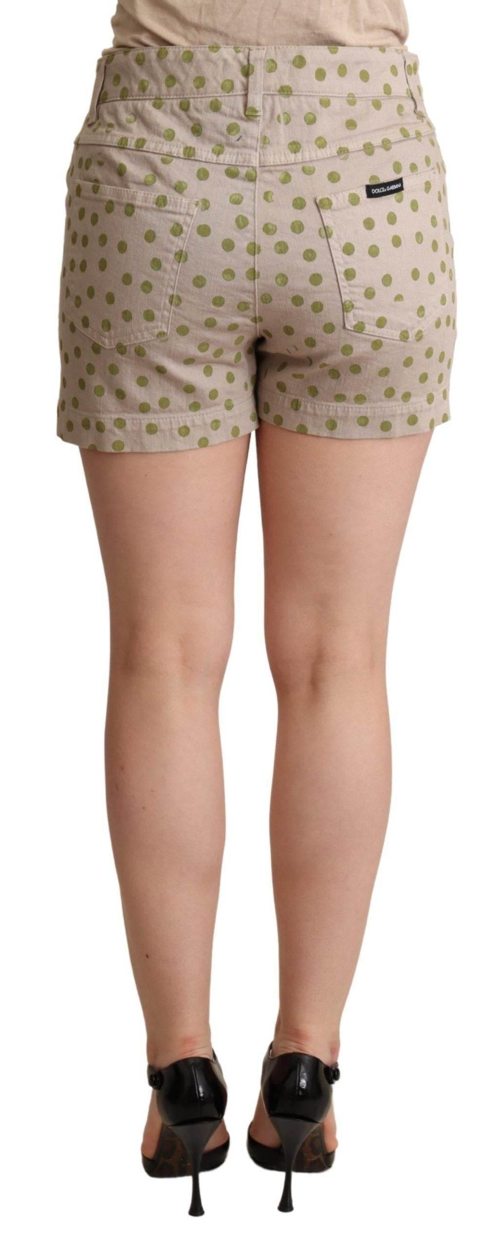 Dolce & Gabbana Chic Polka Dot Cotton Stretch Shorts - Hilstor