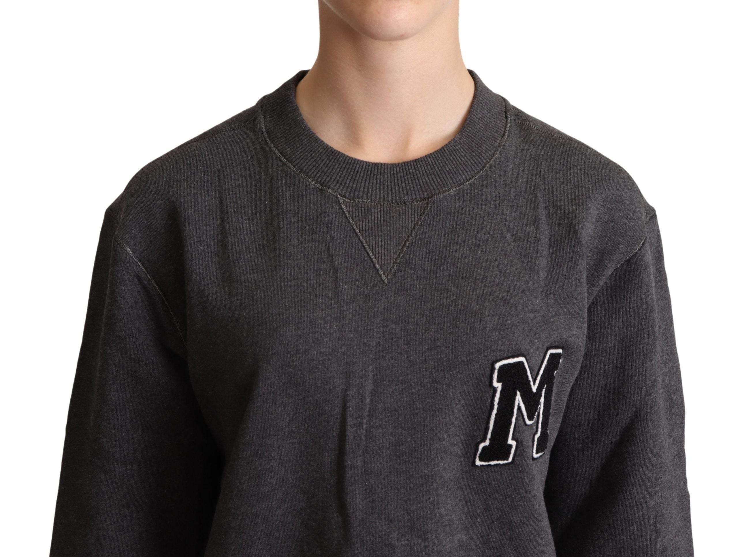 Dolce & Gabbana Gray Embroidered Women Pullover Sweater - Hilstor