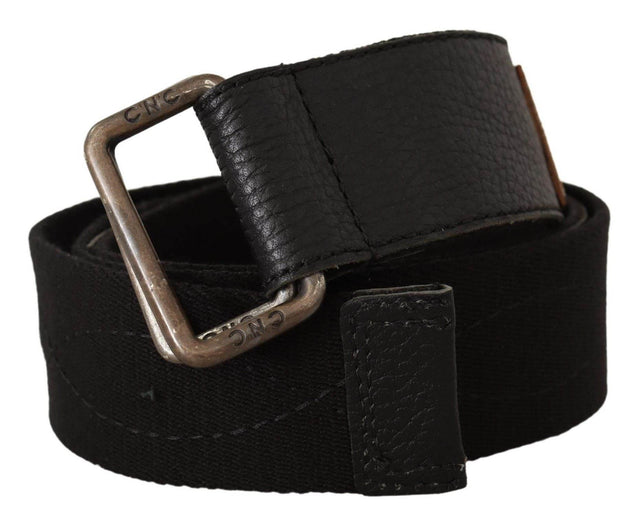 Costume National Elegant Cotton-Leather Blend Fashion Belt - Hilstor