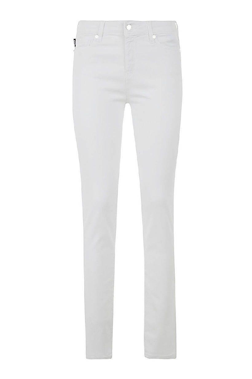 Love Moschino White Cotton Women's Jeans - Hilstor