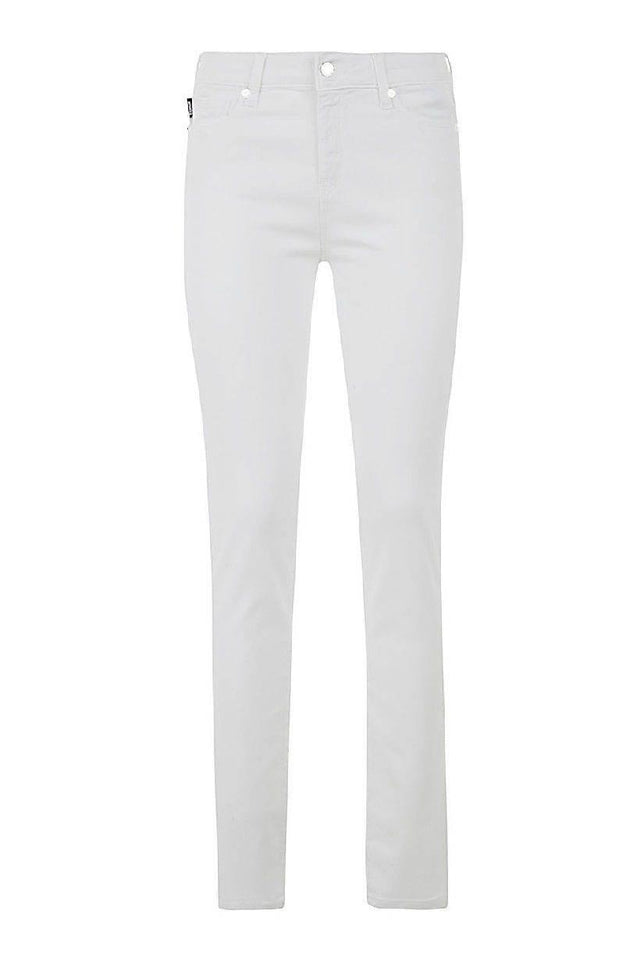 Love Moschino White Cotton Women's Jeans - Hilstor