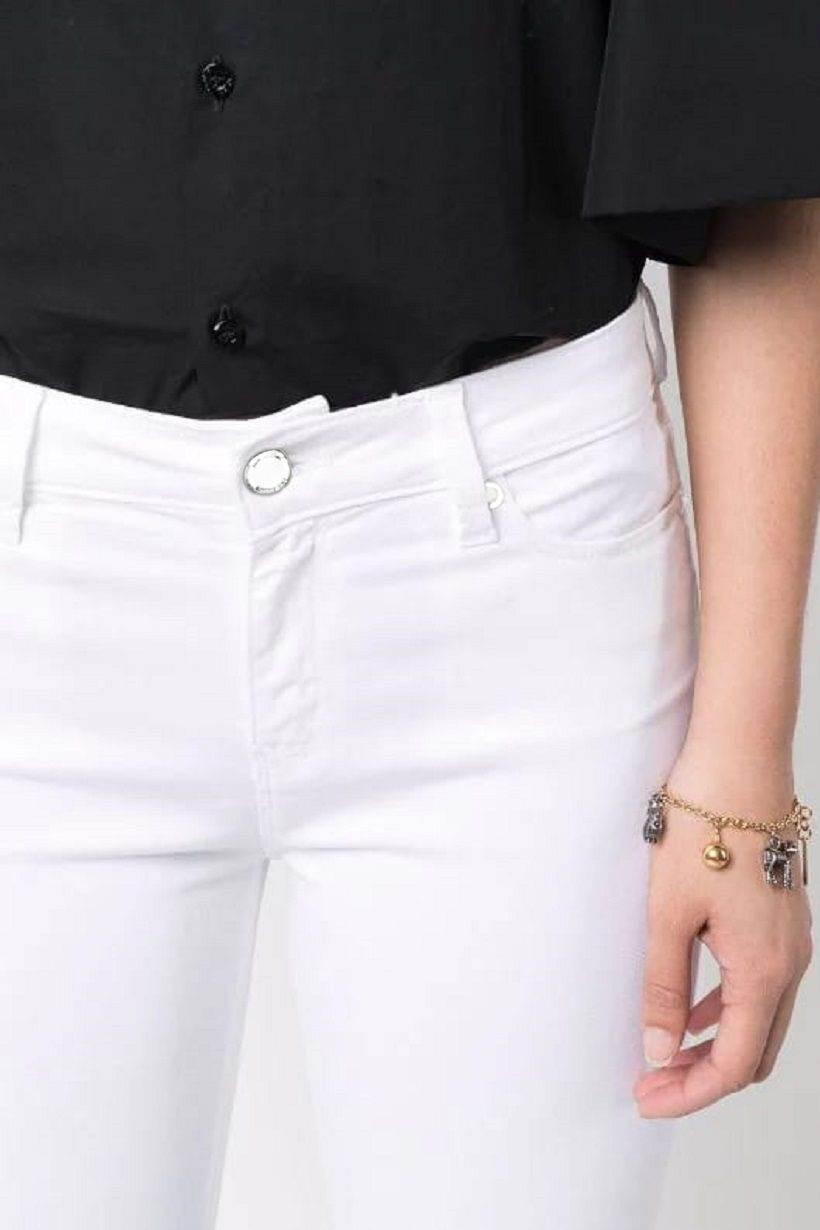 Love Moschino White Cotton Women's Jeans - Hilstor