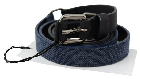 Costume National Elegant Black Leather Adjustable Belt - Hilstor
