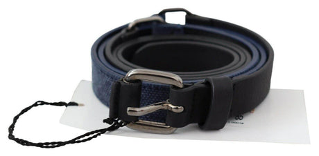Costume National Elegant Black Leather Adjustable Belt - Hilstor