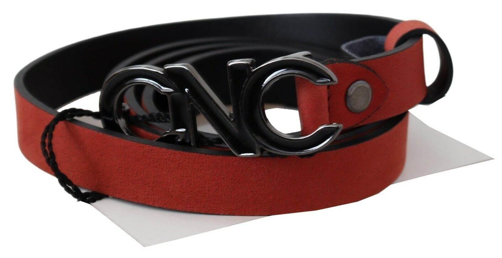 Costume National Elegant Blood Red Leather Belt - Hilstor