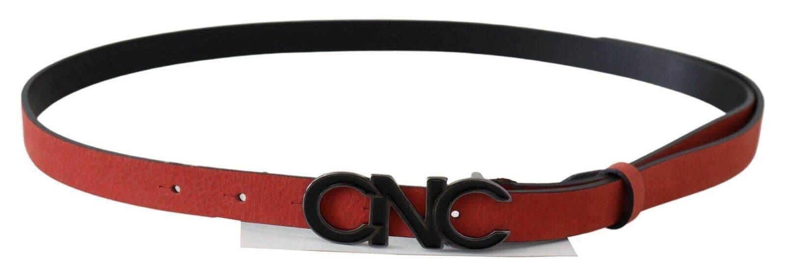 Costume National Elegant Blood Red Leather Belt - Hilstor