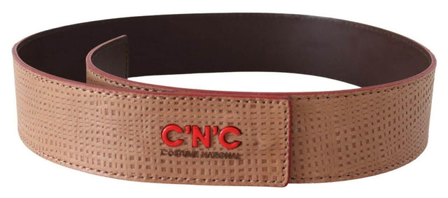 Costume National Elegant Beige Leather Fashion Belt - Hilstor