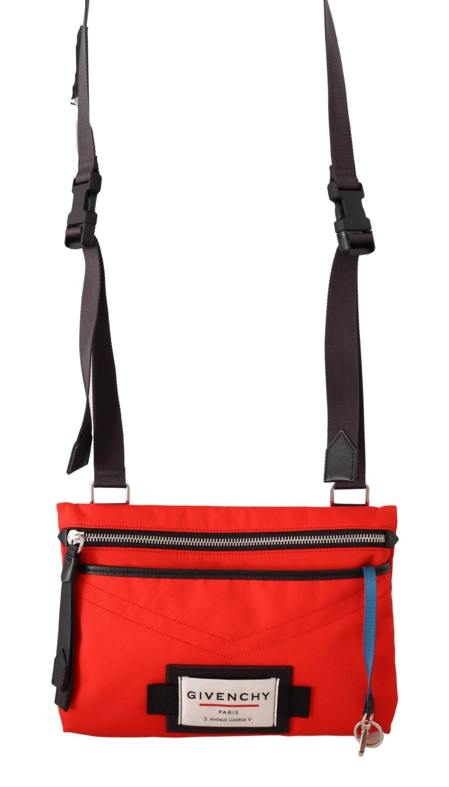 Givenchy Chic Red and Black Downtown Crossbody Bag - Hilstor