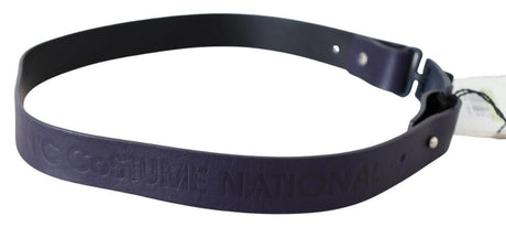Costume National Chic Black Leather Fashion Belt - Hilstor