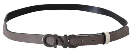 Costume National Elegant White Leather Fashion Belt - Hilstor