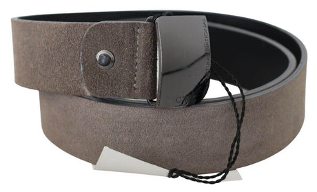 Costume National Classic Brown Leather Adjustable Belt - Hilstor